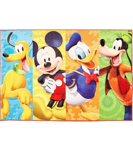 Amazon.com: Jay Franco Disney Mickey Mouse Plush Fluffy Accent Rug